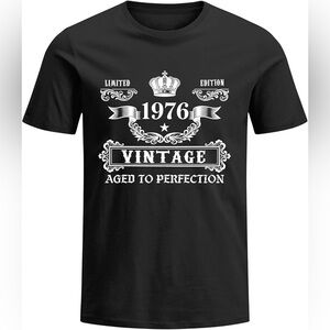Vintage 1976 T Shirts for Men Women 50th Birthday